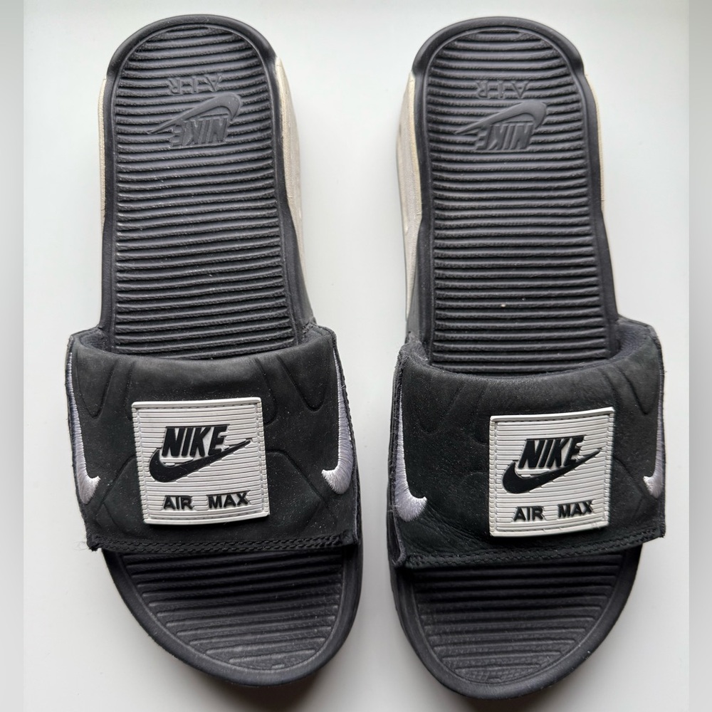 Nike Black and White Slides